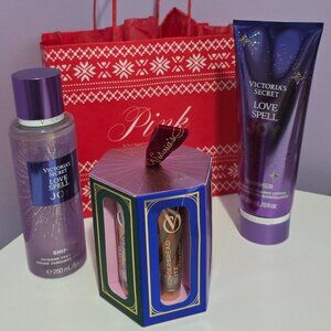 Victoria’s Secret Beauty Bundle – Lip & Body Shimmer Set (3-Piece Bundle)